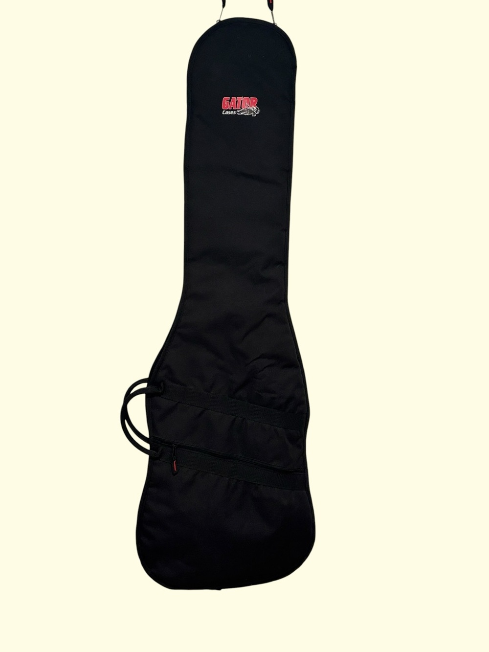 Black Padded Guitar Bag with Front Accessory Pocket
